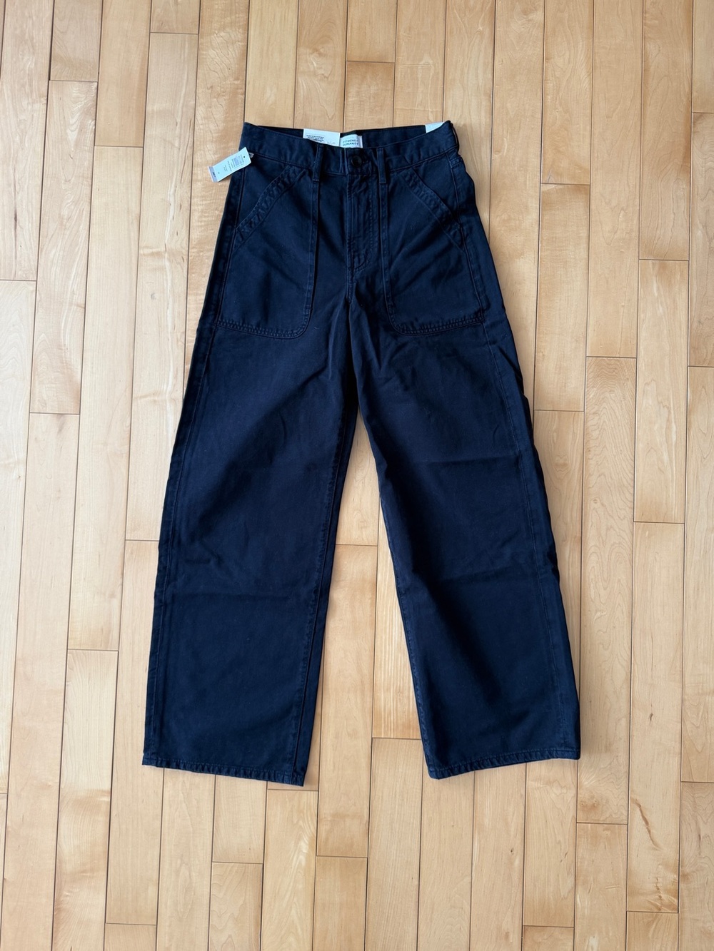 Citizens Of Humanity Black Ayla Cargo Wide-Leg Pants